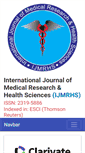 Mobile Screenshot of ijmrhs.com